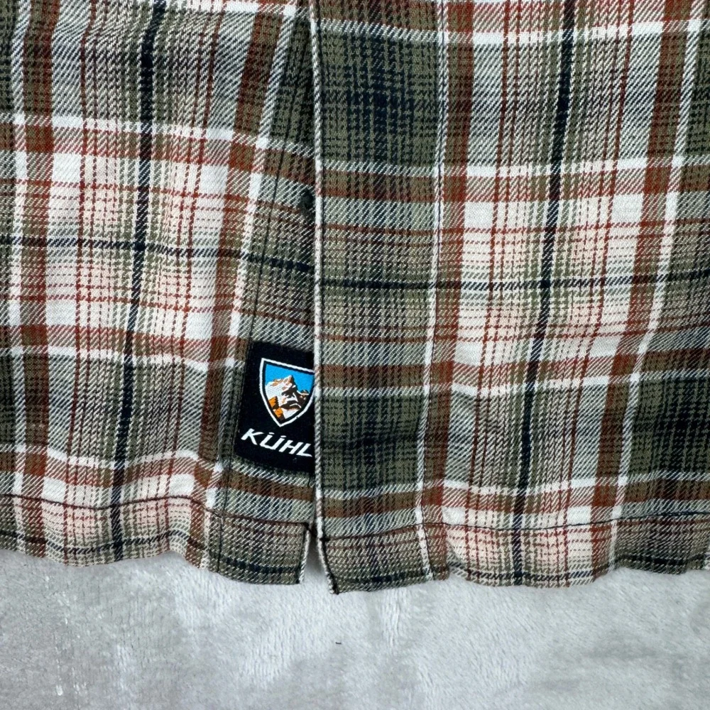 Kuhl Dillinger Descender Flannel Shirt Mens XL Plaid Long Sleeve Button Down